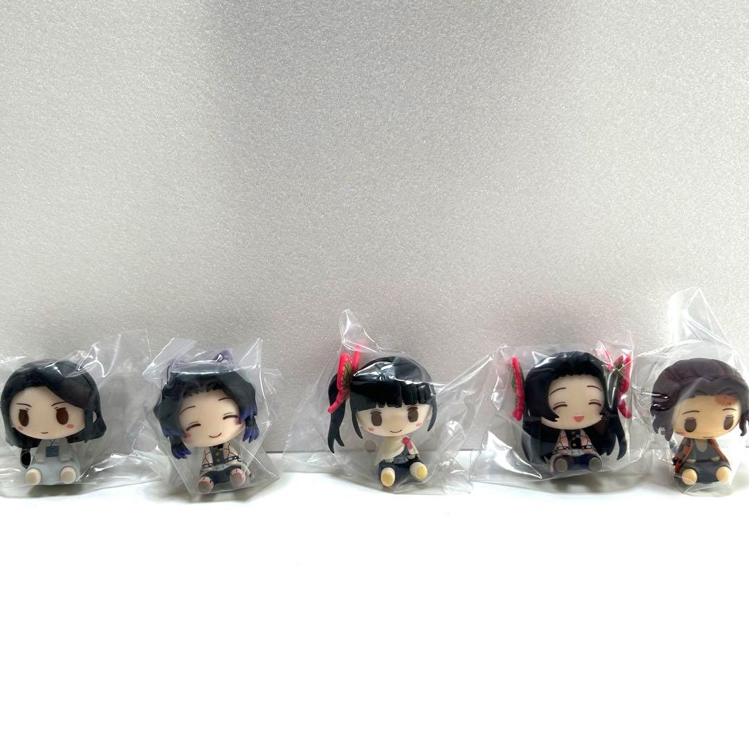 【５個】鬼滅の刃 ちょこのっこフィギュア しのぶ カナヲ 一番くじ 鬼殺の志弐