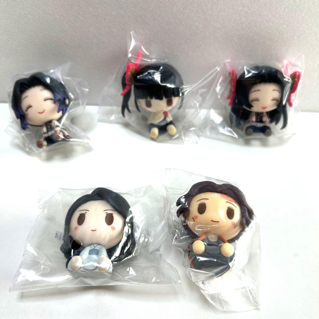 【５個】鬼滅の刃 ちょこのっこフィギュア しのぶ カナヲ 一番くじ 鬼殺の志弐