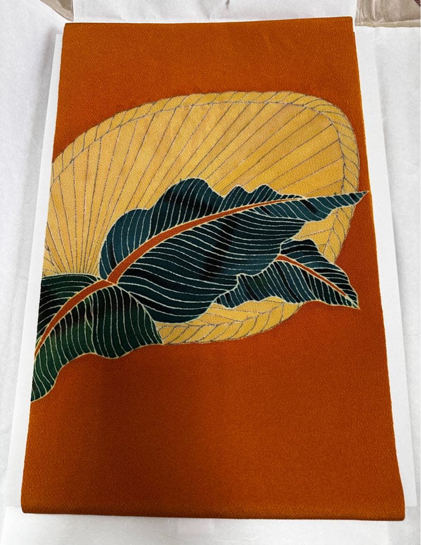 ゲリラSALE！逸品 新品仕付け糸つき正絹紬 縦縞 十字絣 縮緬地名古屋帯セット