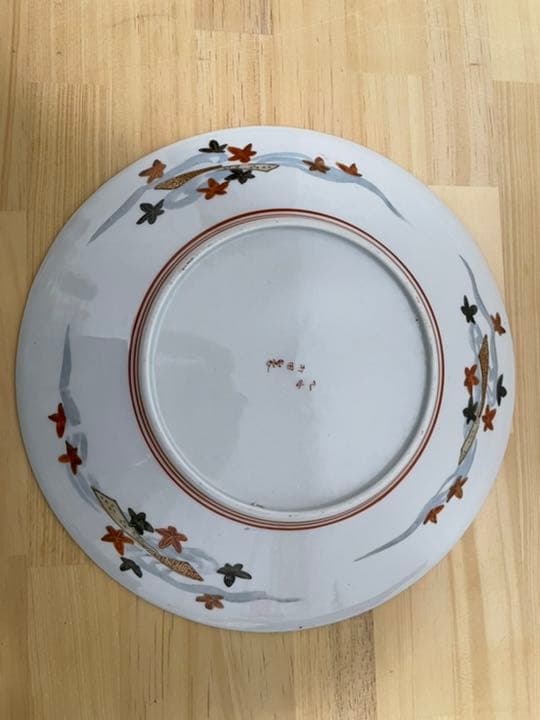 明治時代　九谷焼　打田製　飾り皿　 直径23.5cm 【箱なし】