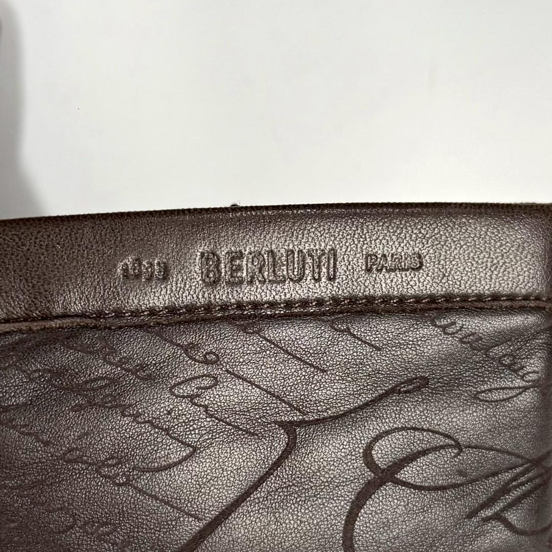 未着用 BERLUTI カリグラフィ シープスキン カシミヤ グローブ #7