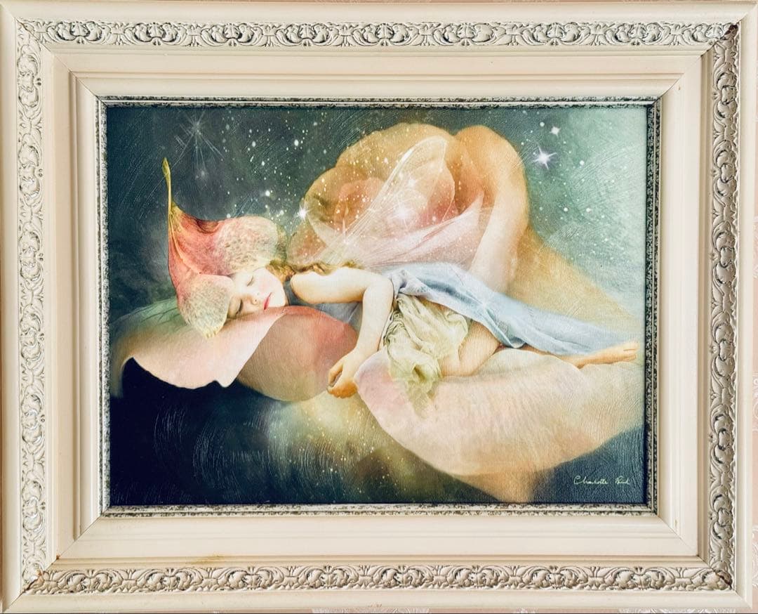 シャーロットバードの油絵調のクラシックウッドフレーム『ローズ センテッドナイツ』