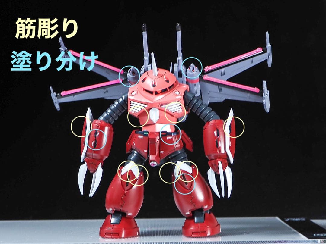 HG 1/144 ズゴック 筋彫り　塗り分け追加　全塗装　完成品　ラスト