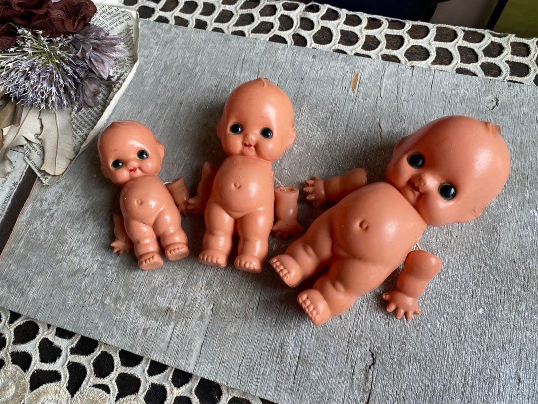 キューピー人形 セルロイド セット 昭和レトロ 当時物 インテリア アンティーク
