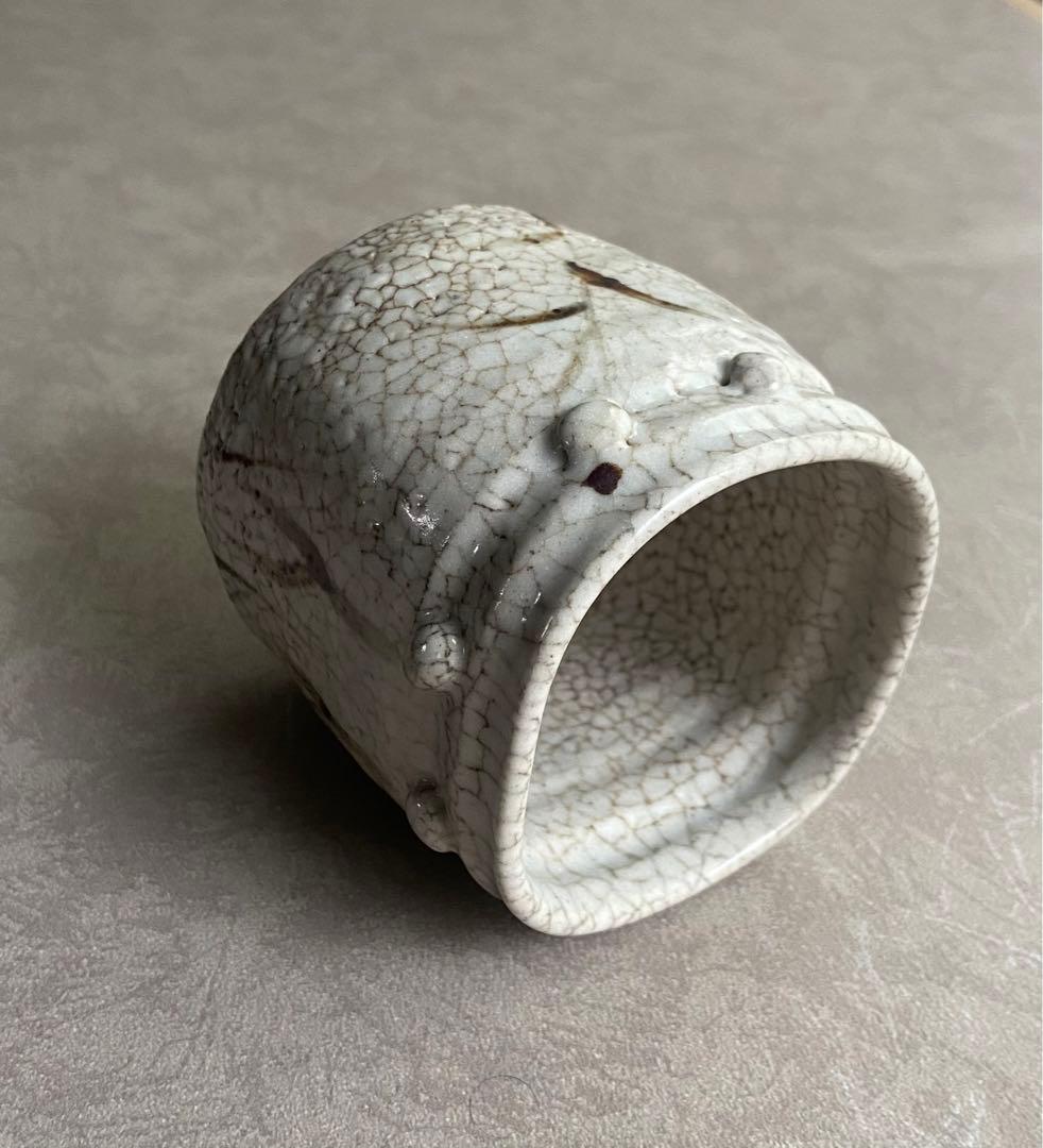 【絵志野筒向付】志野焼 織部焼 時代 特別出品 美濃古陶 美濃桃山陶 古志野