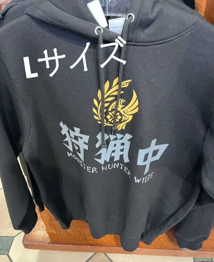 USJ 限定　モンスターハンターワイルズ　パーカー　黒　Lサイズ