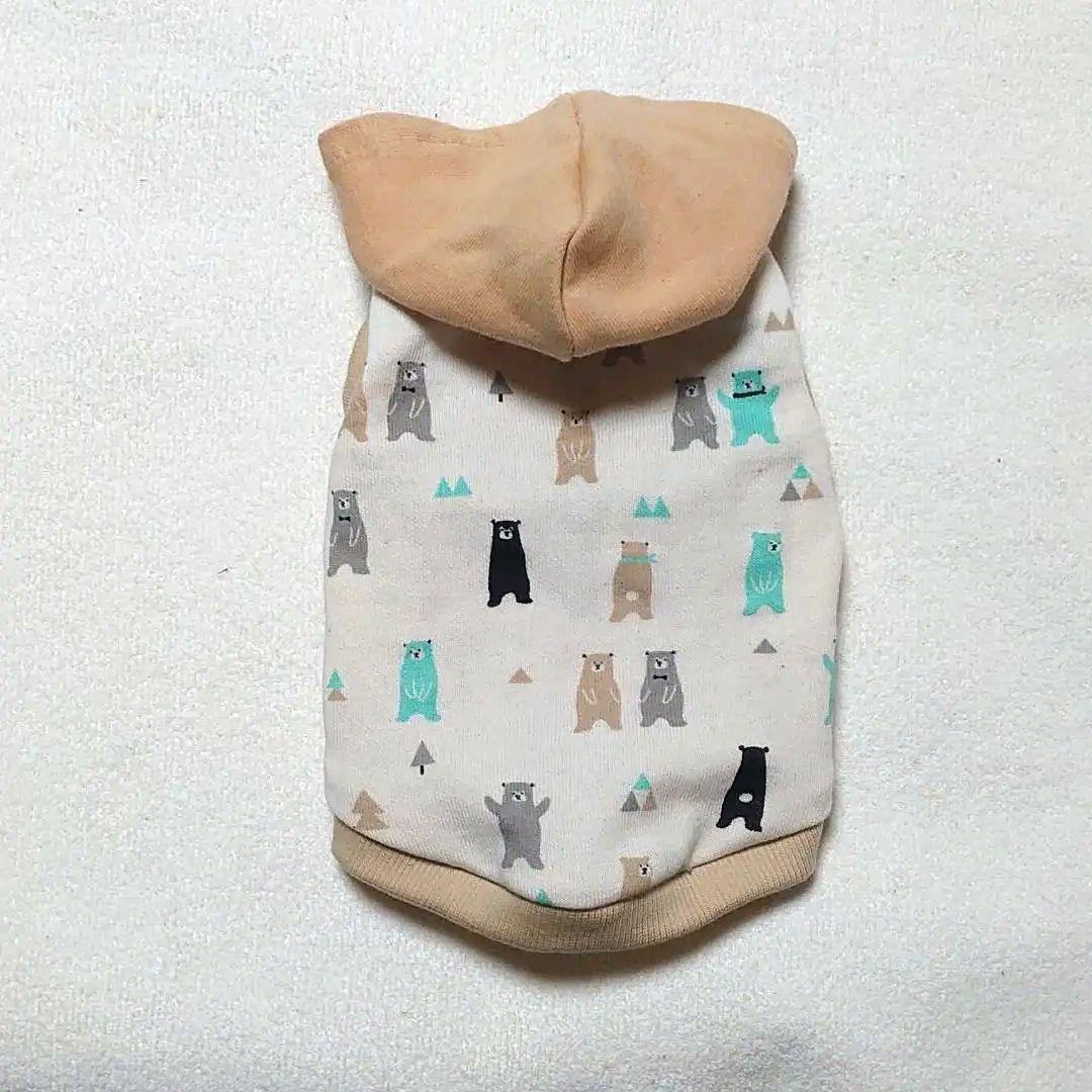 犬服 SS わんこの普段着　くまさんいっぱい