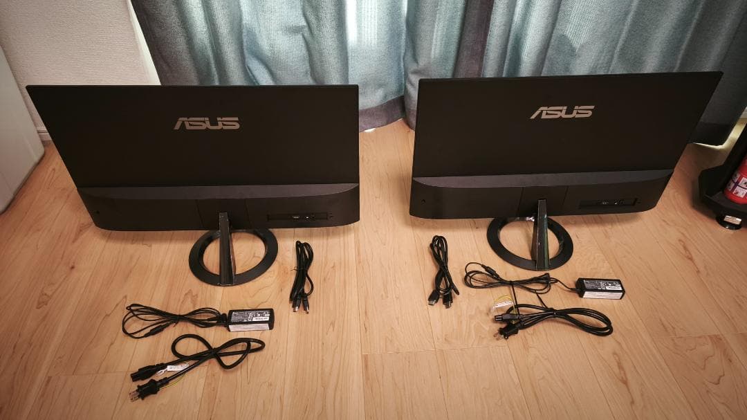 ASUS VZ27EHF 27インチ　2台　モニター用アーム　HDMIケーブル