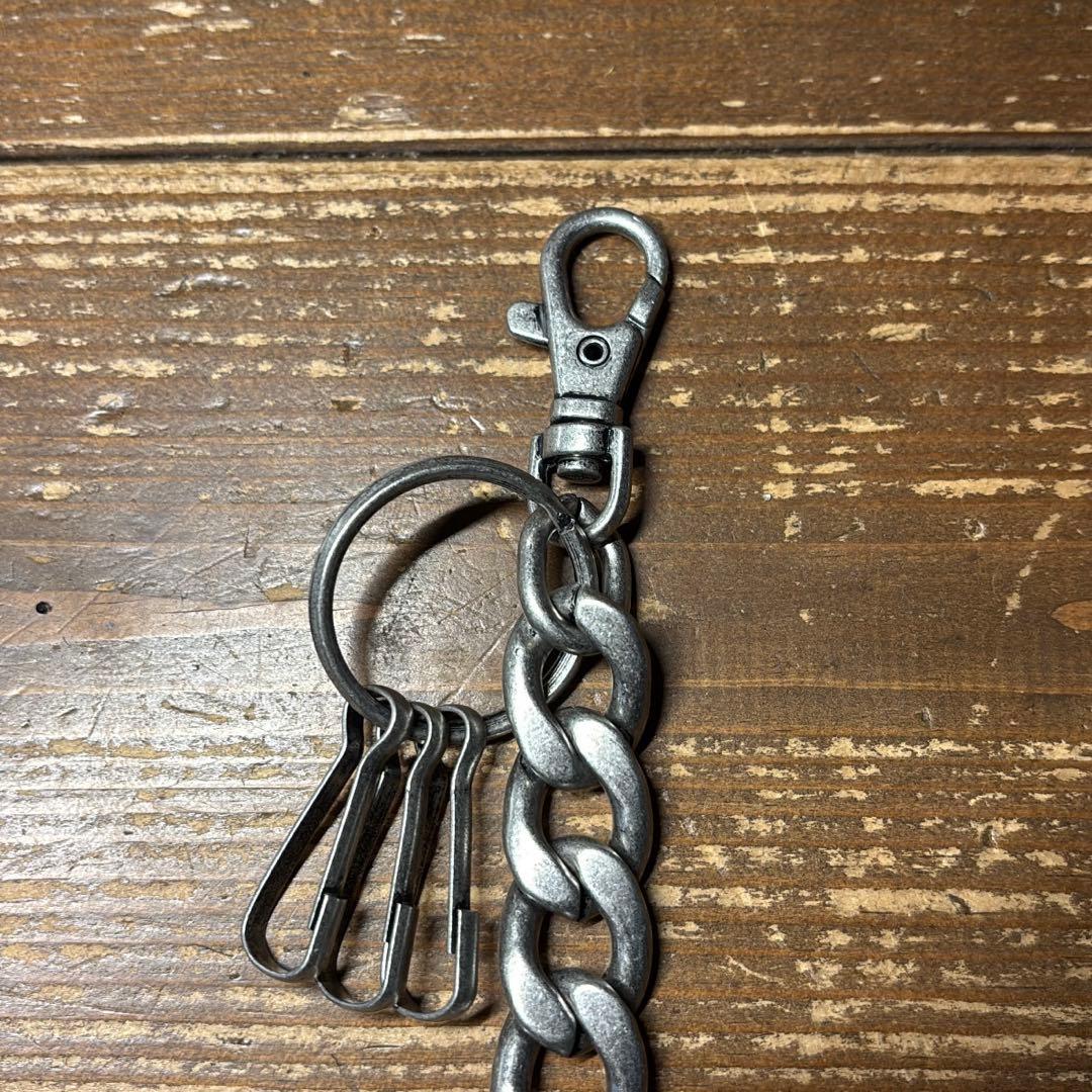 たつのハンドワックスレザー トラッカーウォレット チェーンセット