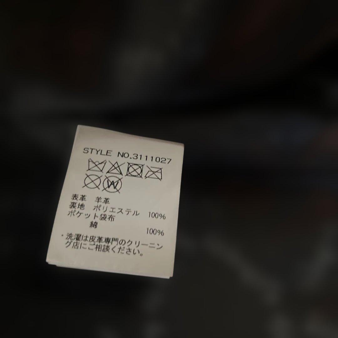 Schott ラムレザー シングルライダース レザージャケット ブラック