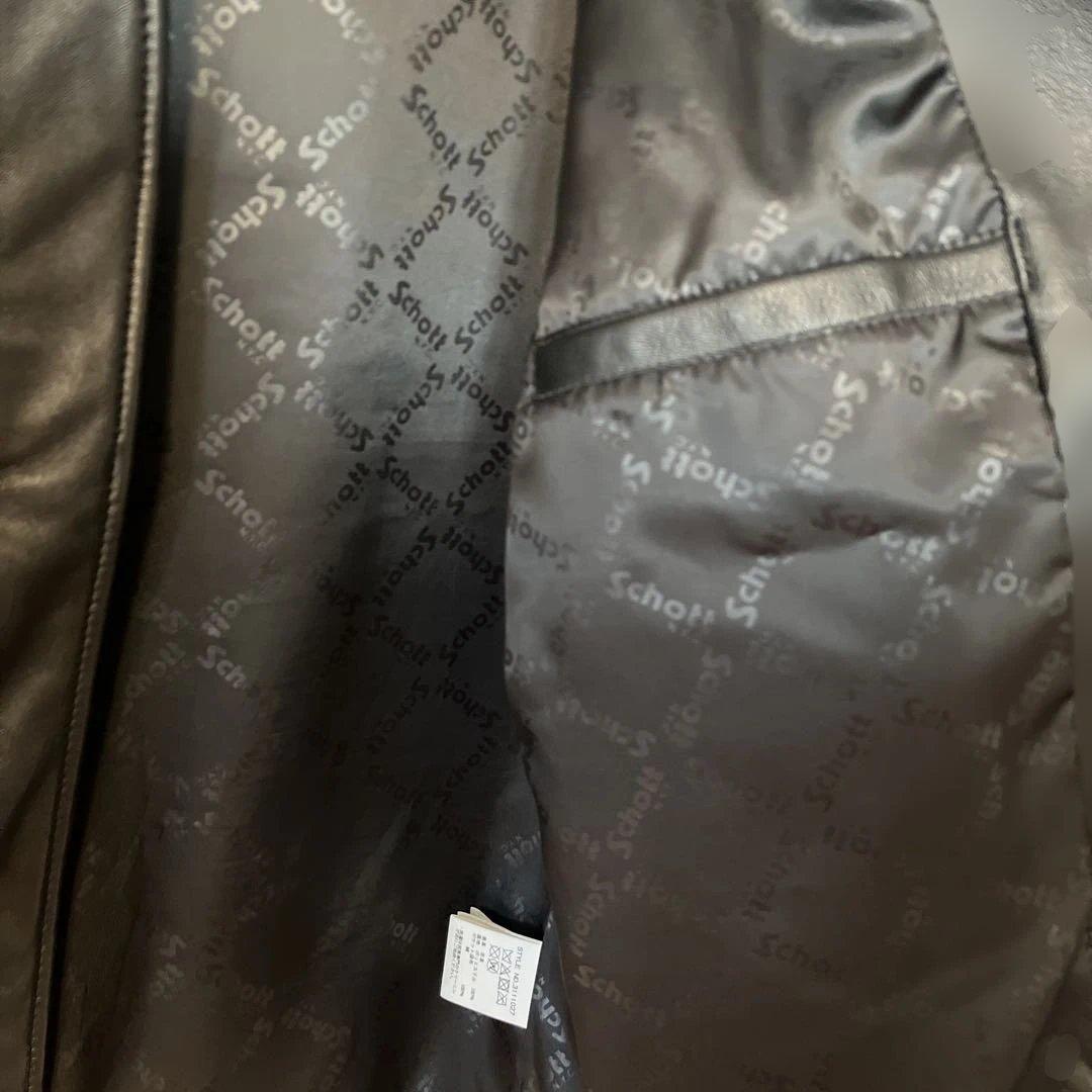 Schott ラムレザー シングルライダース レザージャケット ブラック