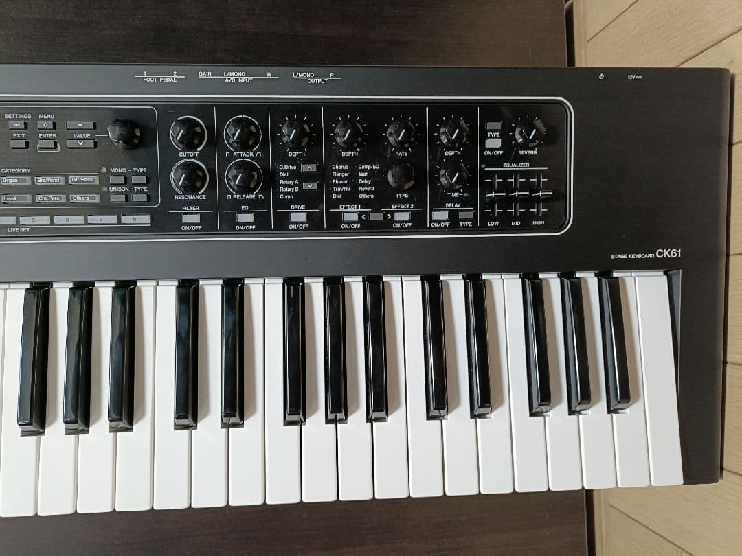 Yamaha CK61 ステージキーボード 純正ソフトケース付 中古美品