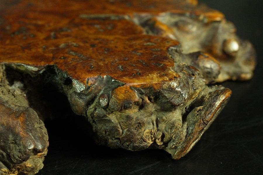 自然木 葡萄木 敷き板 時代物(K-A716)