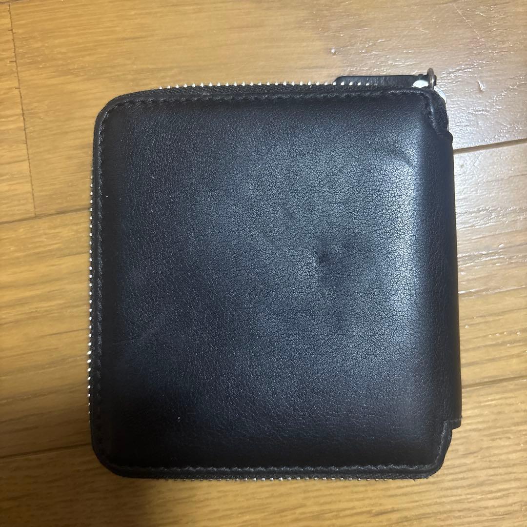 MAISON KITSUNÉ メゾンキツネ キツネ刺繍 二つ折り財布 ブラック