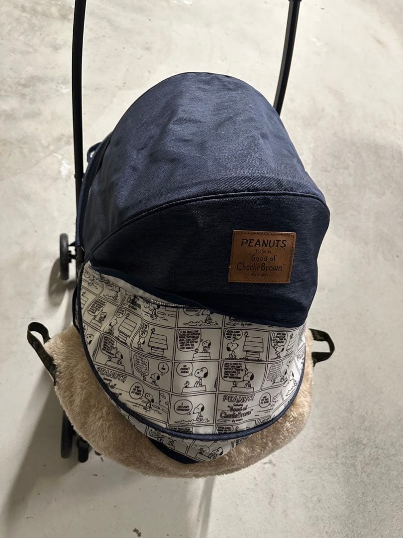 SNOOPY ペットカートと遠赤外線あごのせクッション 2点セット