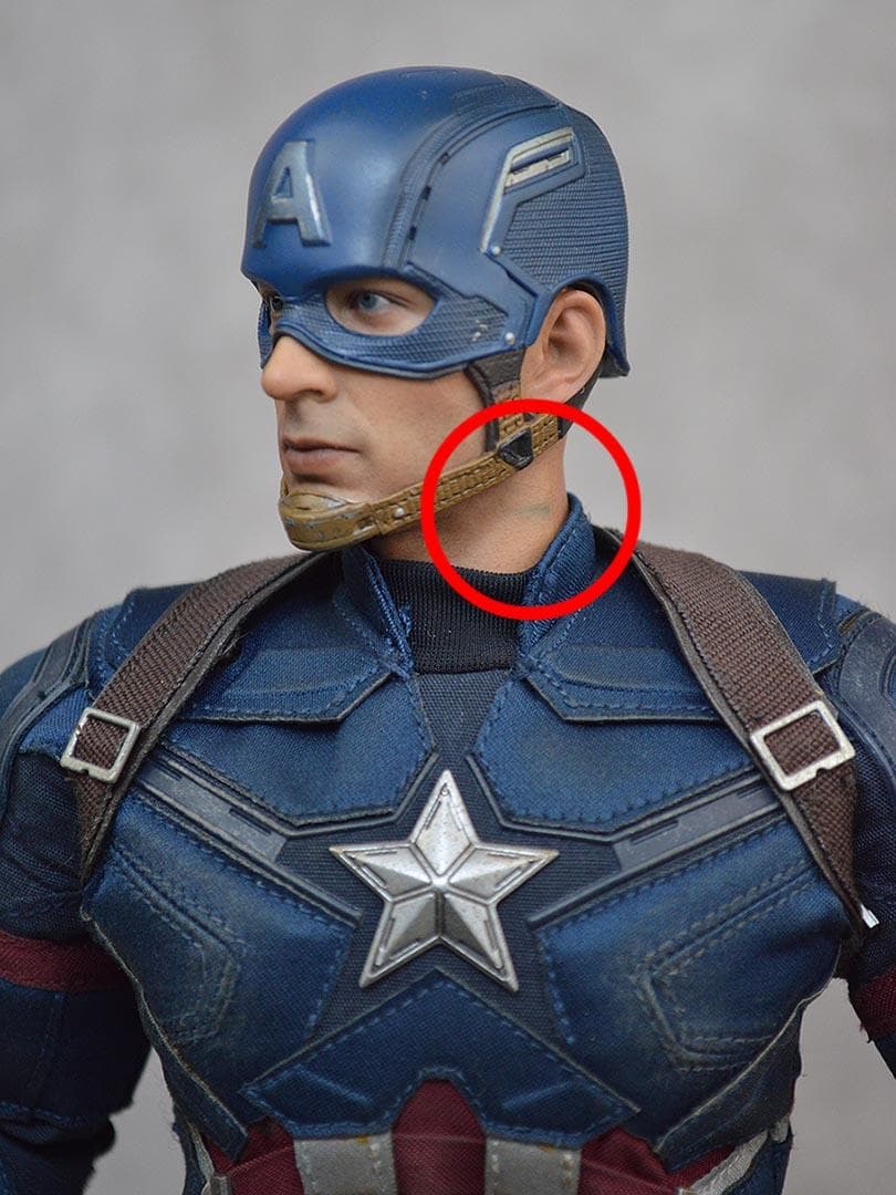 ホットトイズ キャプテン・アメリカ バトル版 シビル・ウォー 1/6 フィギュア