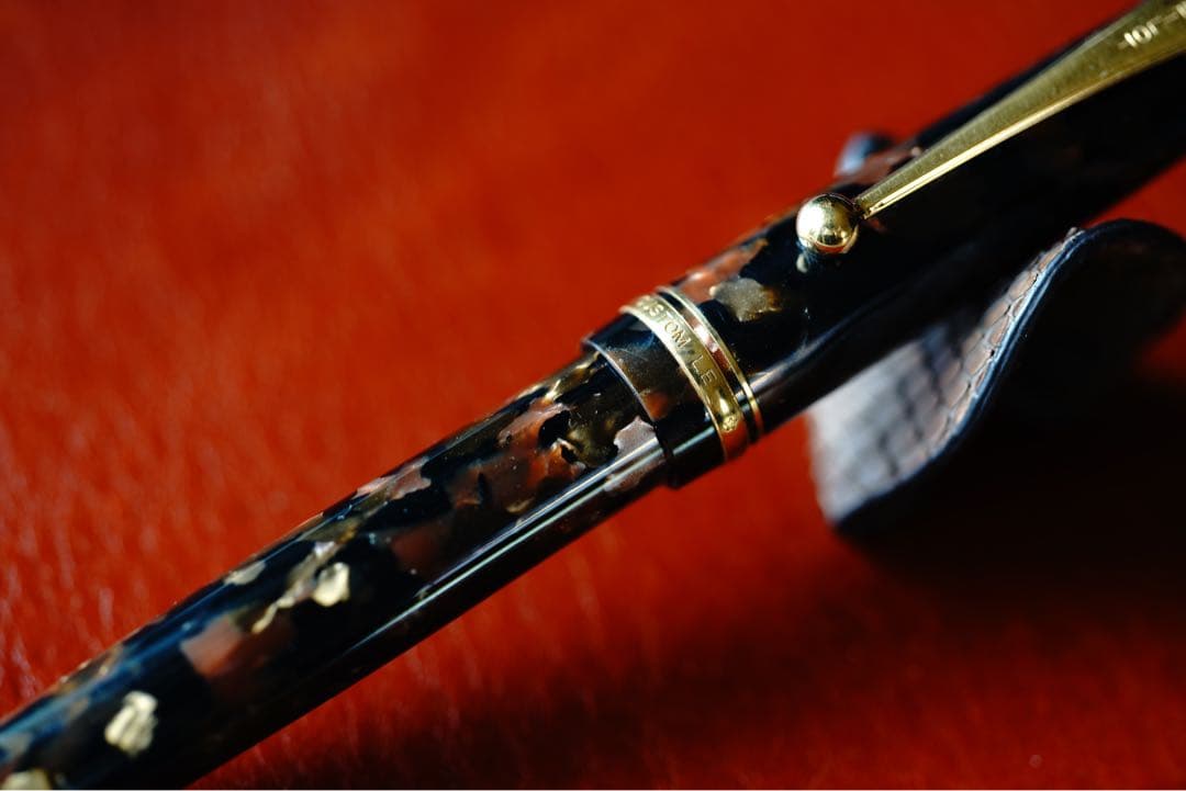 pilot カスタムLE レガンス　ブラウン　万年筆