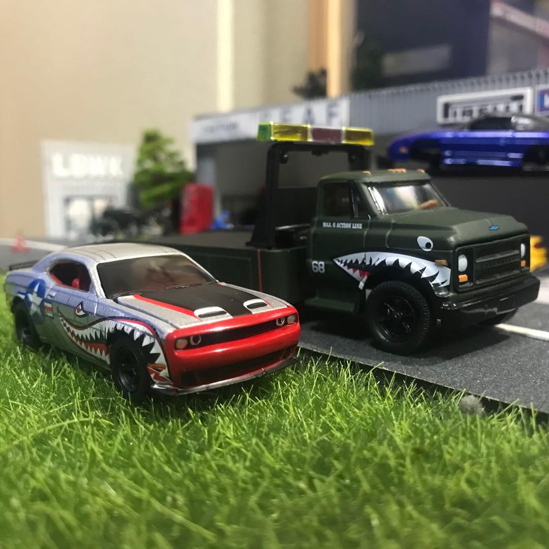 M2 シボレー C60トレーラー ダッジ チャレンジャー シャークスタイルセット