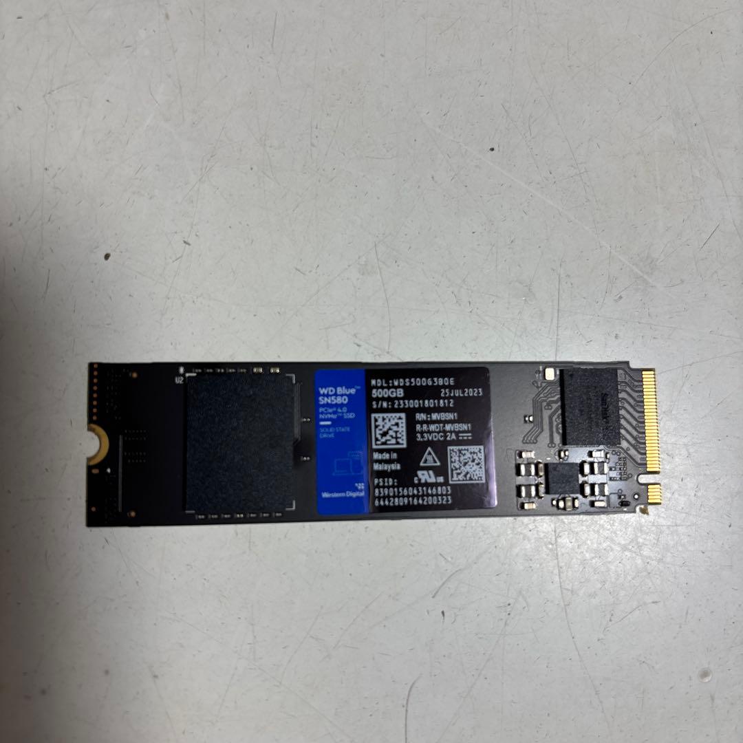 内蔵型SSD WD Blue SN580 500GB PCle4.0