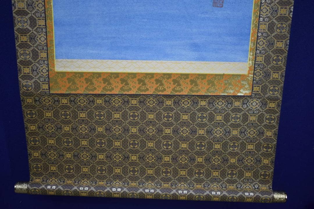 真作/真道/地蔵菩薩像図/桐共箱付/布袋屋掛軸HJ-296