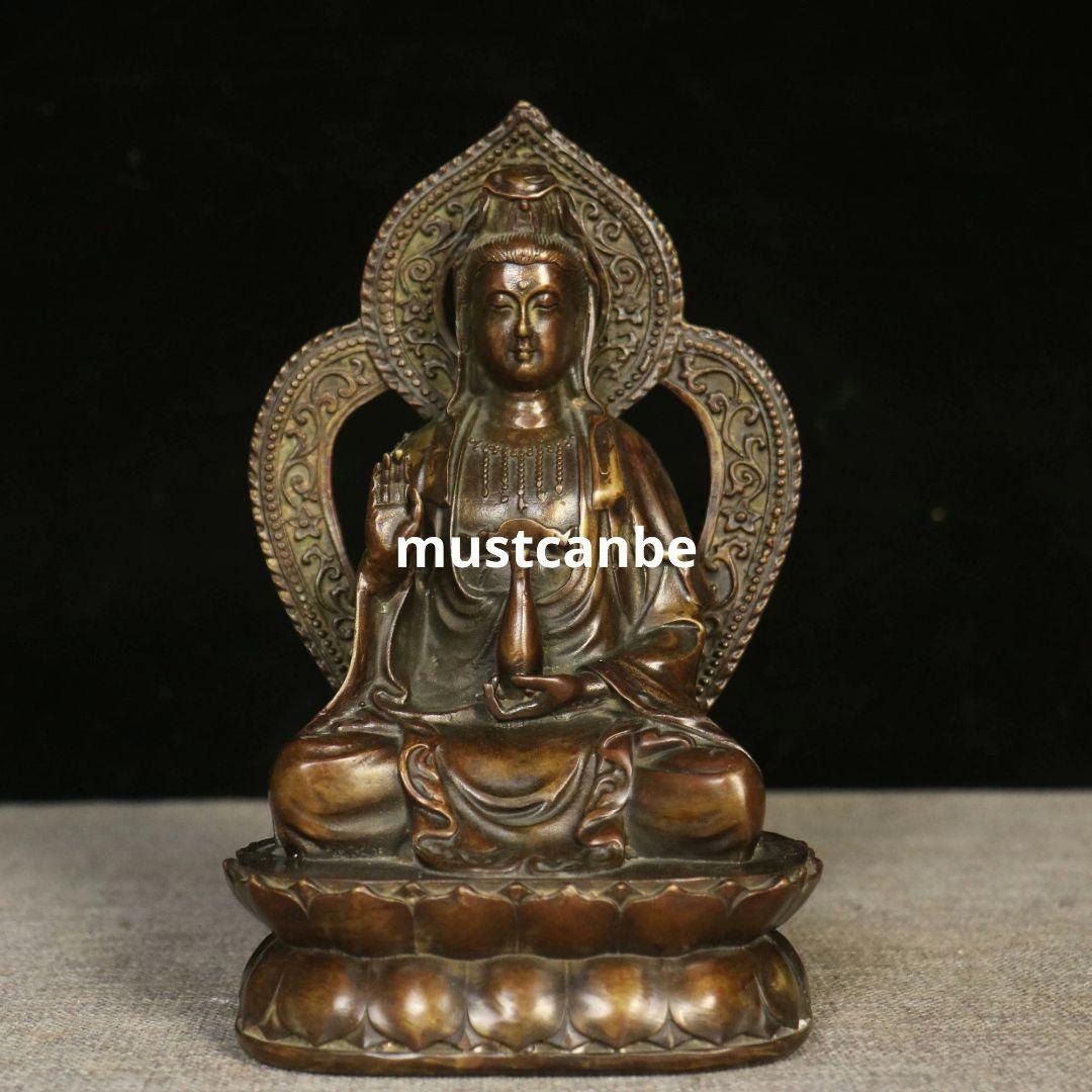 地蔵 菩薩 観音 銅製 仏像 彫刻 置物 開運 風水