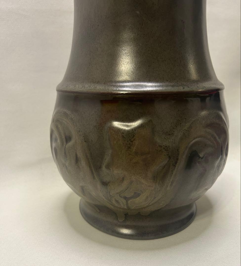 錦光山造 花瓶 骨董 花入 花器 陶器 時代物 貴重