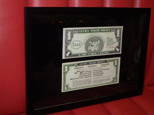 60’S★Esso★壁掛け★1★ビンテージ★エッソタイガー★ポスター★オイル