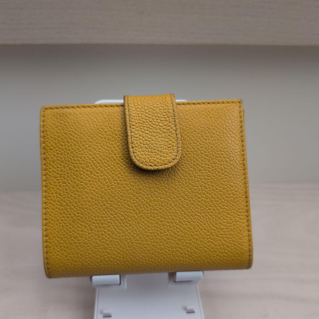 CHANEL イエロー 二つ折り財布
