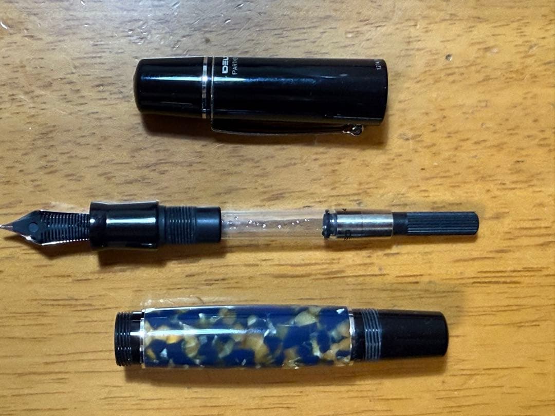 万年筆　デルタ　オールドナポリ　F 中古品