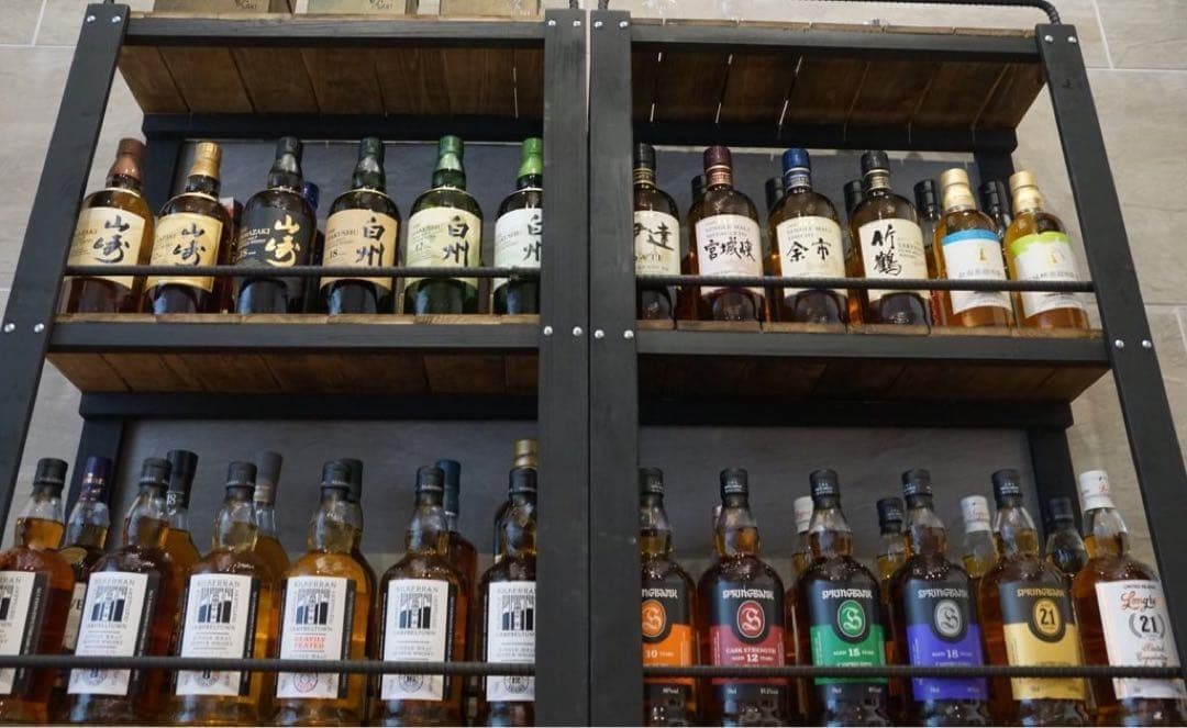 ウイスキーラック　上段バー無しタイプ　特大ウィスキーラック　飾り棚 1123