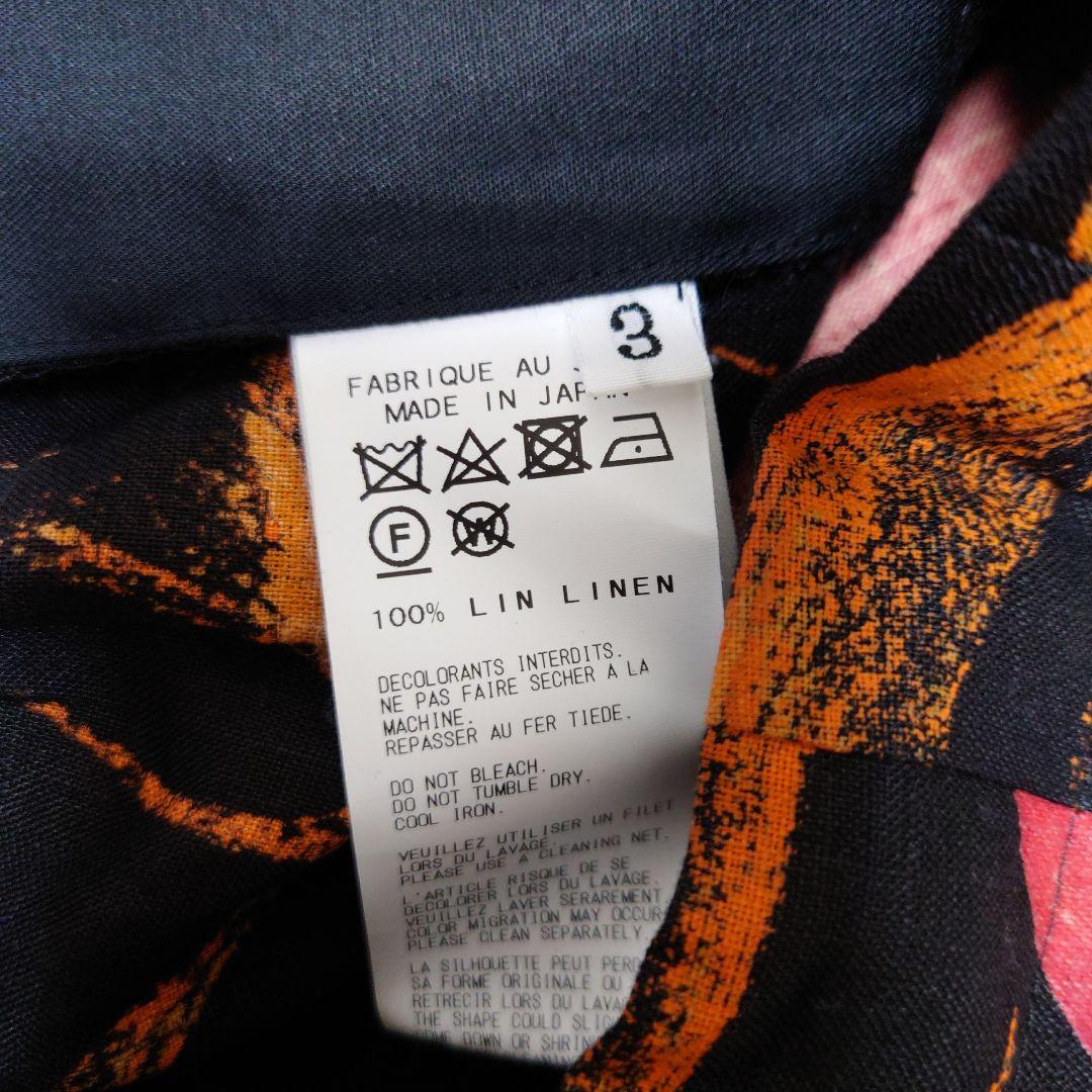 ヨウジヤマモト 19ss ファイアースカル　リネンパンツ