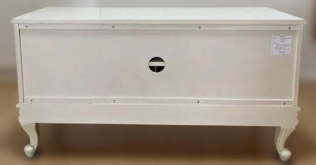 ロココ調 ローボード ホワイト 白 木製 テレビ台 猫脚 プリンセス 姫系家具