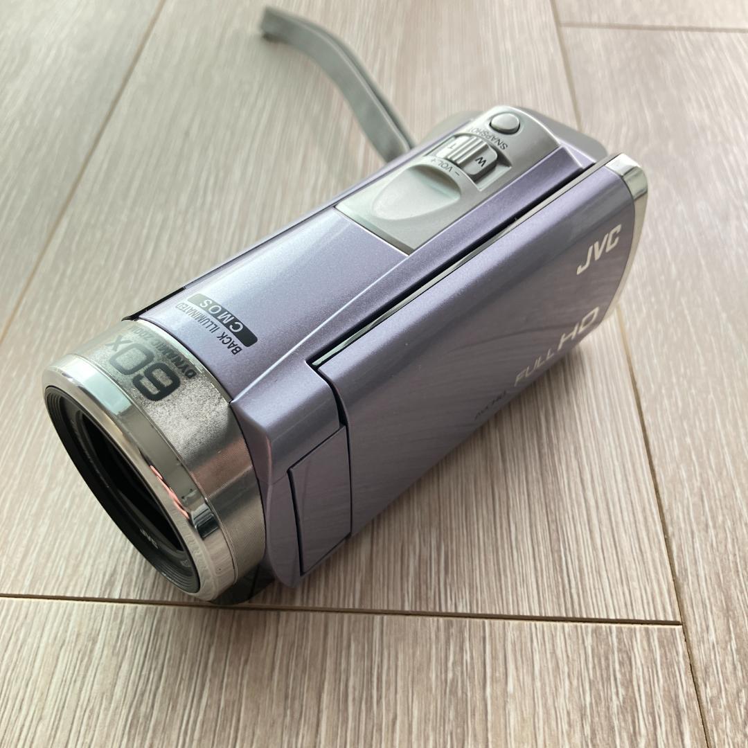 【美品】VictorビデオカメラEverio　JVC GZ-E345-V