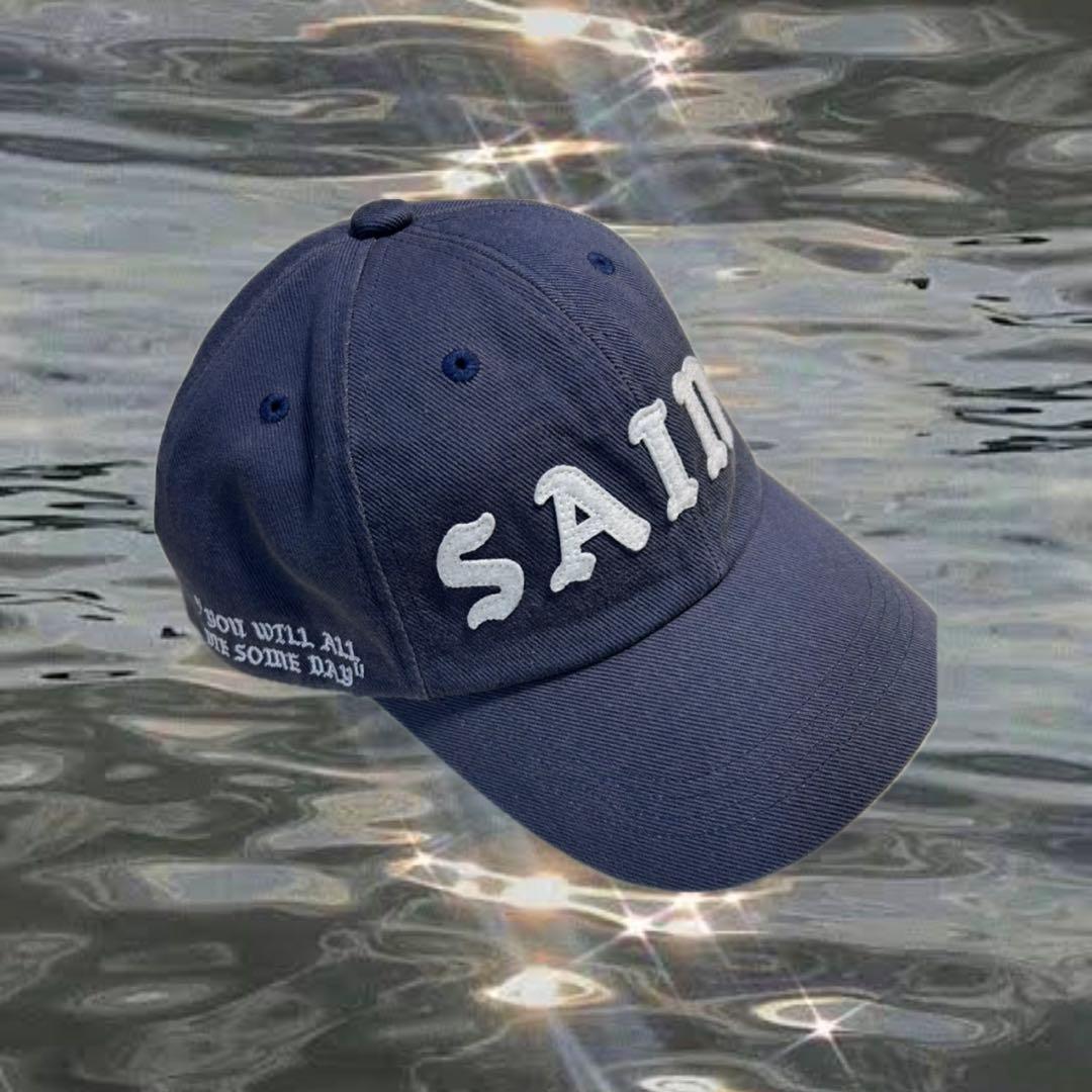 SAINT MICHAEL 6PANEL CAP LACERATING ネイビー
