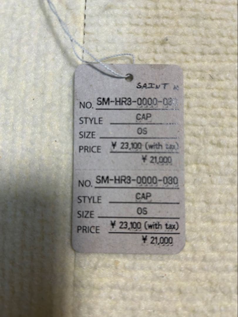 SAINT MICHAEL 6PANEL CAP LACERATING ネイビー