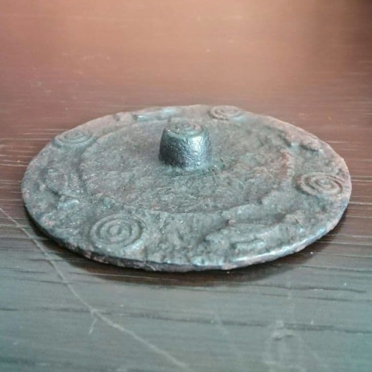 逸品　鉄味最高　古鉄　平安省鋳堂　蓋物　小物入れ　明治金工　和骨董