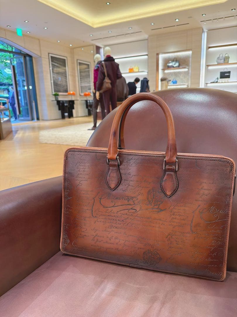 【定価62万希少5スタンプ】ベルルッティアンジュールトートバッグ　ビジネスバッグ