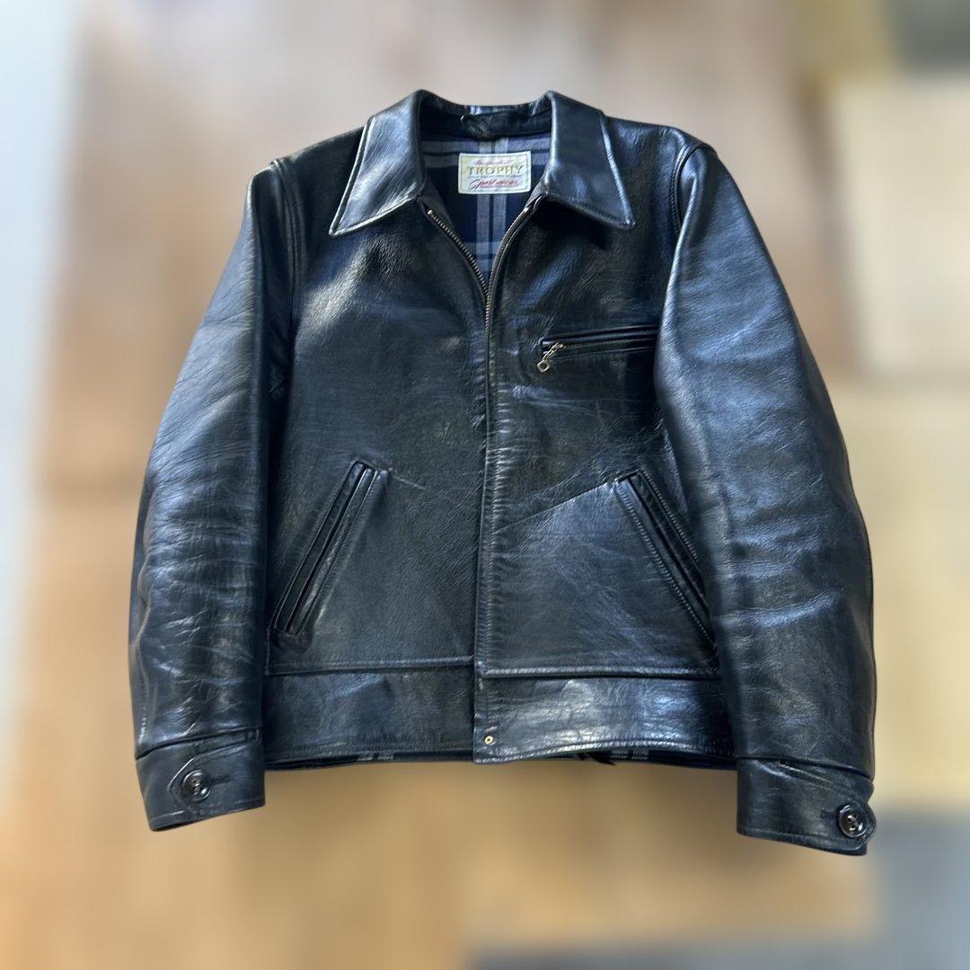 トロフィークロージング　シングルレザージャケット