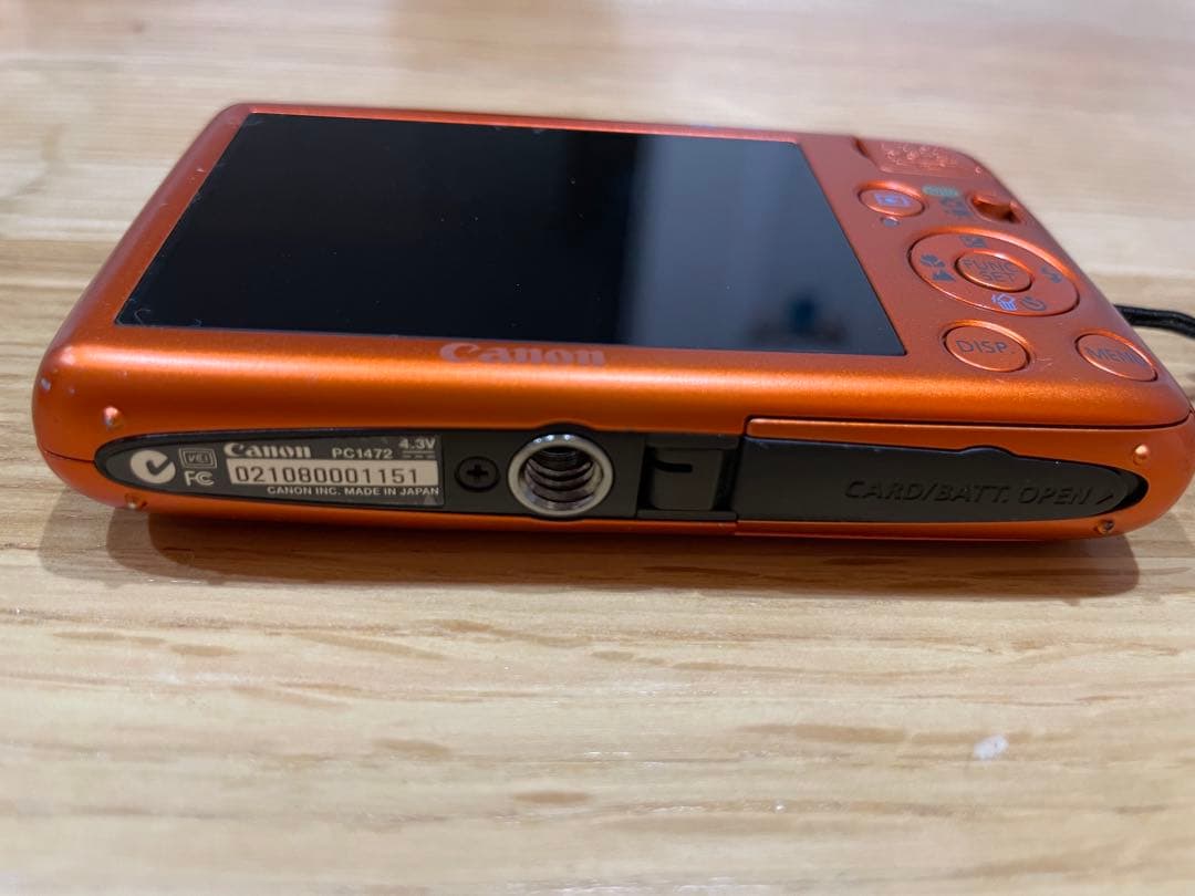 【stony様ご購入予定】Canon IXY 400F オレンジ 動作確認済