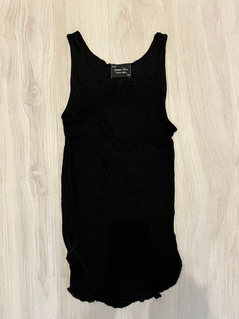 ナンバーナイン09年シルクレーヨンタンクトップ　ブラック