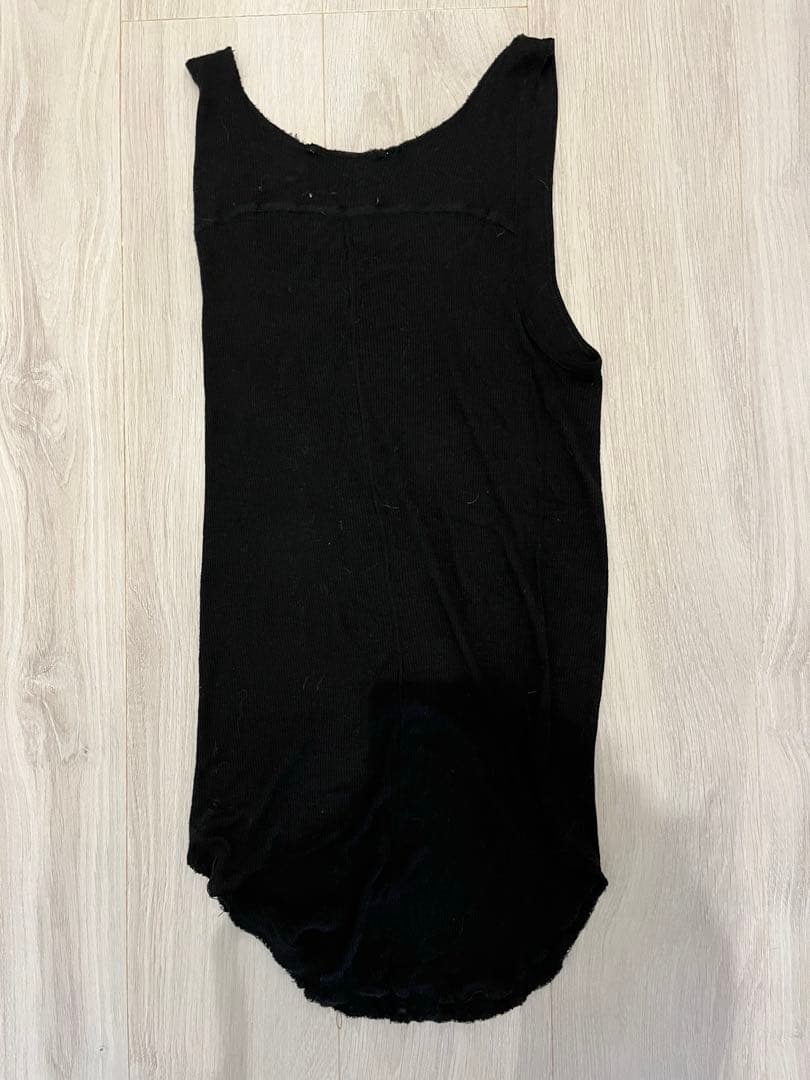 ナンバーナイン09年シルクレーヨンタンクトップ　ブラック