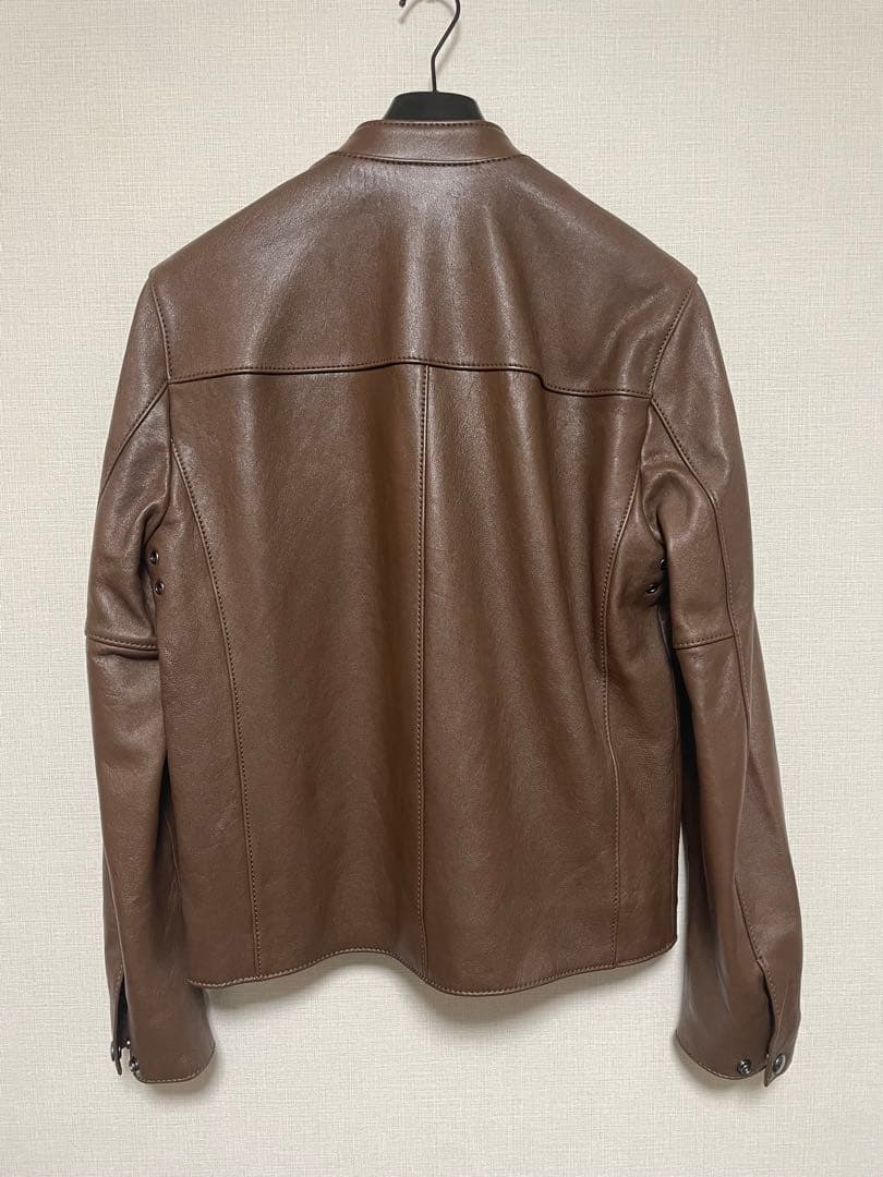 <引越前処分価格> COACH ブラウン レザー シングルライダース S