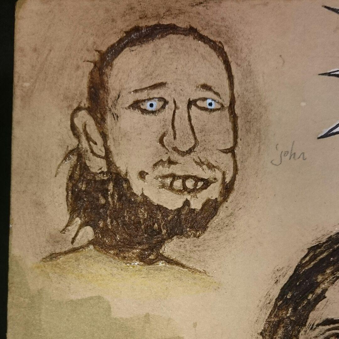 西谷拓磨 「犯人は誰だ」現代ポップアーティスト 油彩 水彩 絵画 本物保証