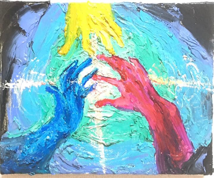 絵　絵画　原画　油絵　雑貨　アート　インテリア　モダン　おしゃれ　会社　企業