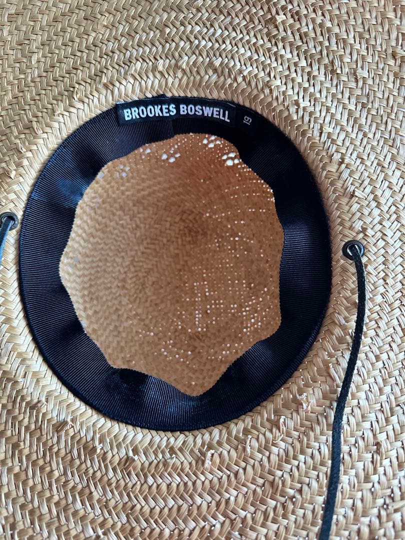 BROOKES BOSWELL つば広　麦わら帽子【19】