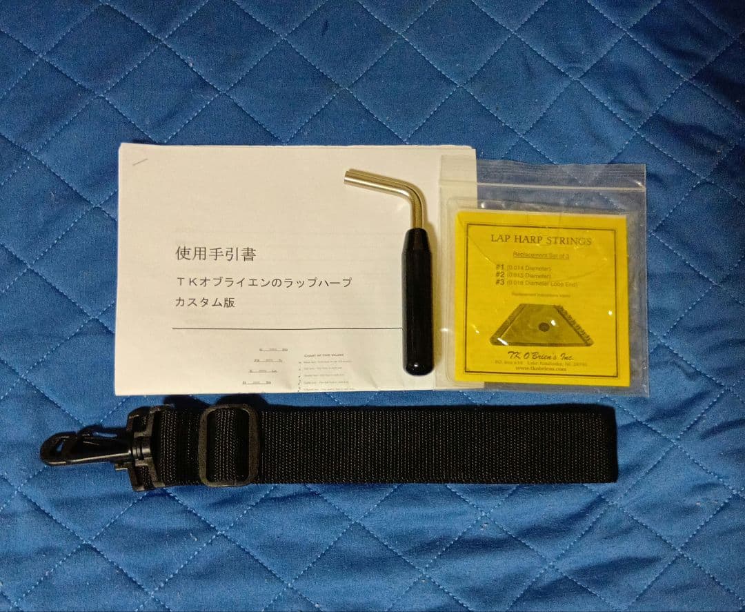 ラップハープ TK O'Brien's/米国製 ソフトケース/専用楽譜/予備弦他