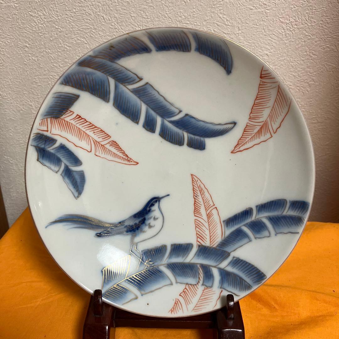 色鍋島　鳥　古美術