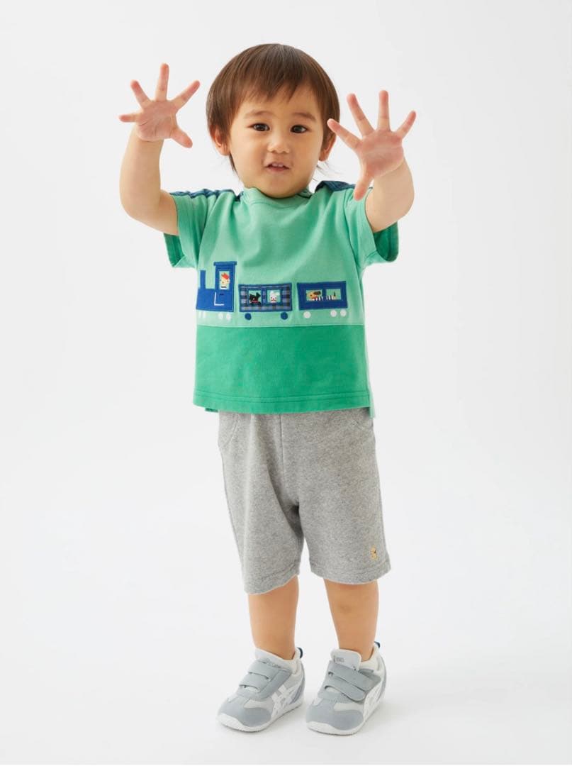 familiar ファミリア Tシャツ 半袖 チェック 90cm 新品 タグ付き