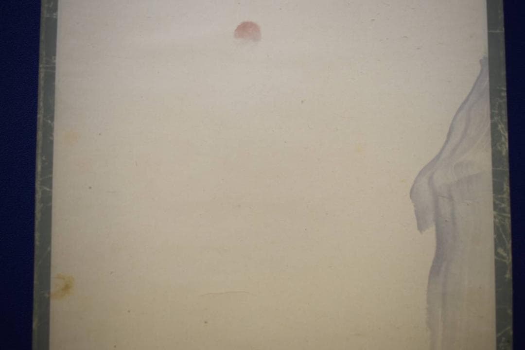 真作/圭舟/蓬莱山図/山水図/布袋屋掛軸HJ-692