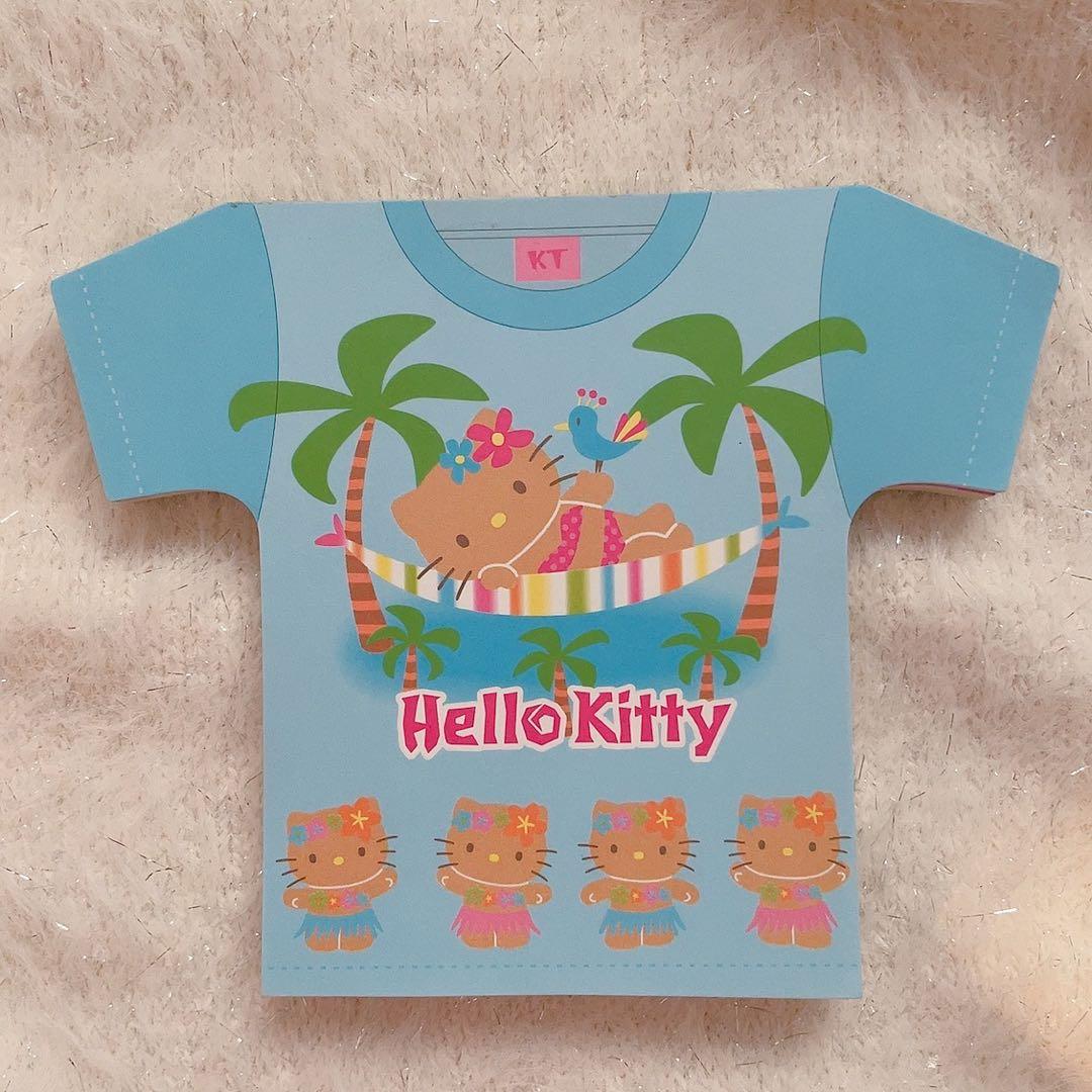 平成　レトロ　メモ帳　日焼けキティ　ダイカット